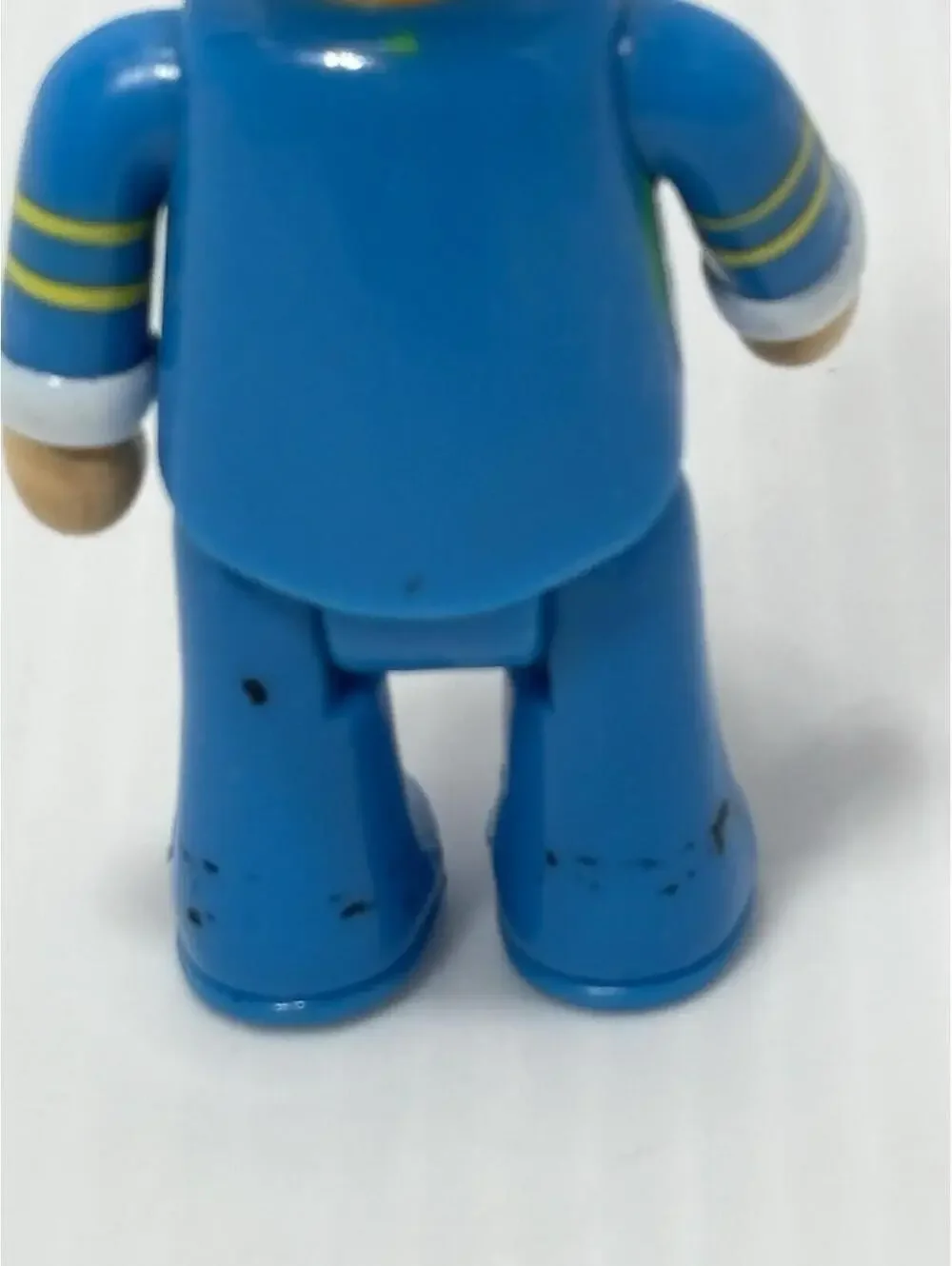 Vintage Playmobil Airline Pilot Figure Blue Uniform Hat Police Officer Toy GUC